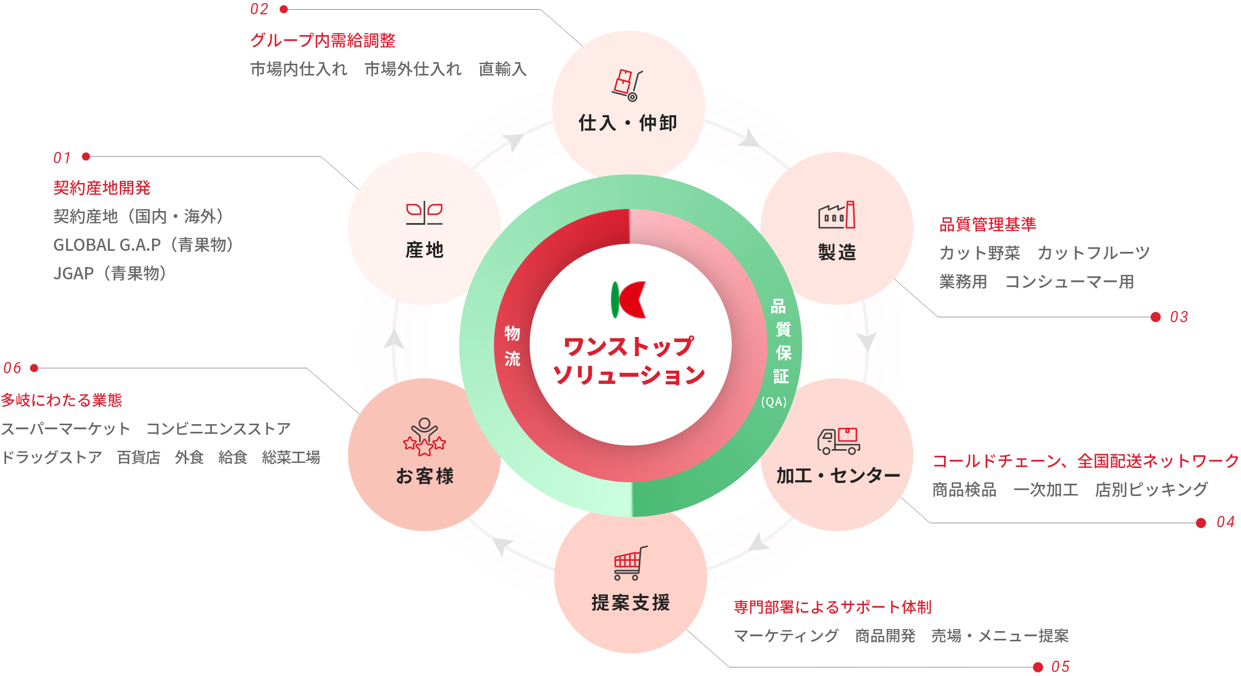 カネマサ流通グループのバリューチェーン