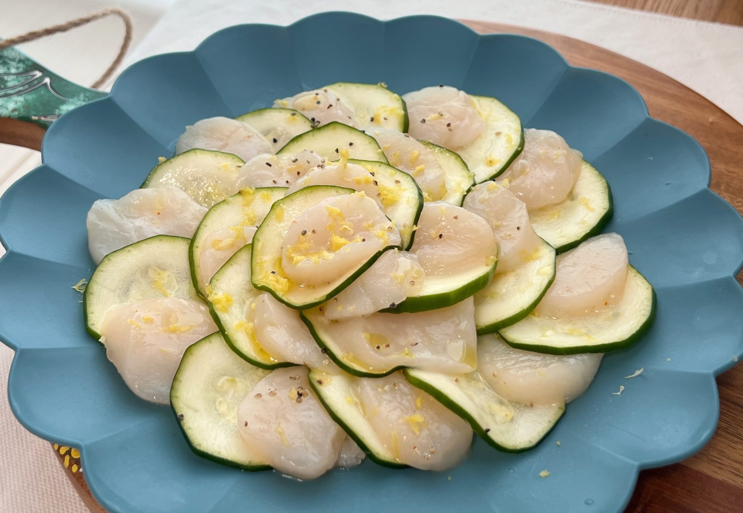ズッキーニと魚介のマリネ
