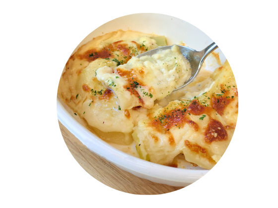 下仁田ねぎのグラタン<br />
