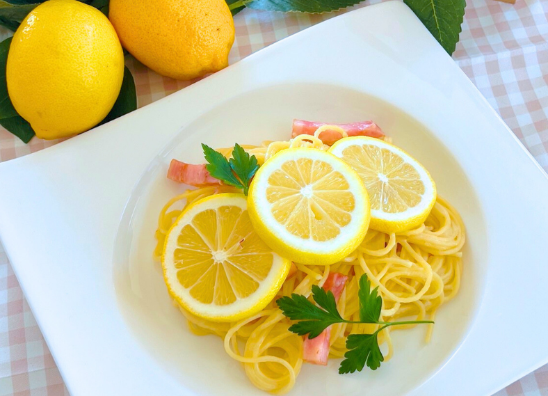 レモンのチーズクリームパスタ