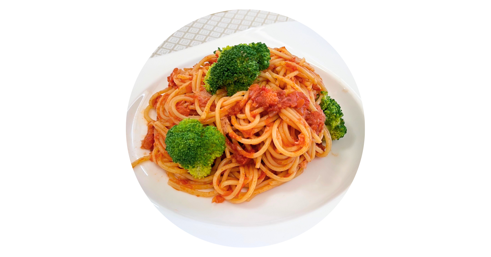 ブロッコリーとトマトのカニパスタ